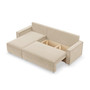 Rohová rozkládací sedací souprava LUCCA Béžová - galerie #5