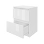 Noční stolek 40 - bílý lesk - galerie #1
