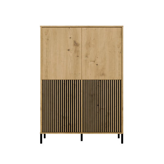 Policový regál KAMARO 4DK SLIM/hladký - dub artisan