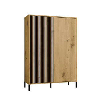 Policový regál KAMARO 2DD SLIM/hladký - dub artisan