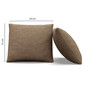 Set polštářů - LUX 35x35 cm Hnědá - galerie #1