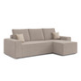 Rozkládací rohová sedací souprava PONTE Pravá Béžová
