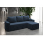Rozkládací rohová sedací souprava ENZO Pravá Modrá - galerie #1