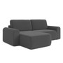 Rozkládací rohová sedací souprava BORELLO Levá Šedá