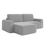 Rozkládací rohová sedací souprava BORELLO Levá Šedá I