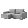 Rozkládací rohová sedací souprava CORTE Levá Šedá I