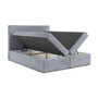 Čalouněná postel LUCCA s úložným prostorem 160x200 cm Šedá I - galerie #1