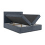 Čalouněná postel LUCCA s úložným prostorem 180x200 cm Šedá - galerie #1