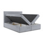 Čalouněná postel SANTO s úložným prostorem 200x200 cm Šedá - galerie #1