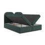 Čalouněná postel COMO s úložným prostorem 140x200 cm Zelená - galerie #1
