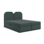 Čalouněná postel COMO s úložným prostorem 160x200 cm Zelená