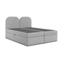 Čalouněná postel COMO s úložným prostorem 160x200 cm Šedá I