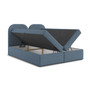 Čalouněná postel COMO s úložným prostorem 180x200 cm Modrá - galerie #1