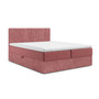 Čalouněná postel MOE s úložným prostorem 140x200 cm Růžová