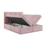 Čalouněná postel VINI s úložným prostorem 140x200 cm Růžová - galerie #1