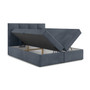 Čalouněná postel VINI s úložným prostorem 140x200 cm Šedá I - galerie #1