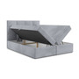 Čalouněná postel VINI s úložným prostorem 160x200 cm Šedá - galerie #1
