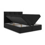 Čalouněná postel VINI s úložným prostorem 160x200 cm Černá - galerie #1