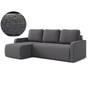 Rozkládací rohová sedací souprava ELES Levá Šedá
