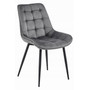 Jídelní židle BERA - šedá/černé nohy