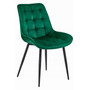 Jídelní židle BERA - zelená/černé nohy