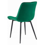 Jídelní židle BERA - zelená/černé nohy - galerie #3