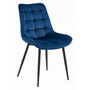 Jídelní židle BERA - modrá/černé nohy