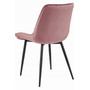 Jídelní židle BERA - růžová/černé nohy - galerie #3