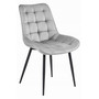 Jídelní židle BERA - světle šedá/černé nohy