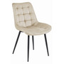 Jídelní židle BERA - béžová/černé nohy