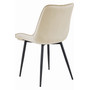 Jídelní židle BERA - béžová/černé nohy - galerie #3