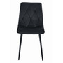 Jídelní židle LIBRA - černá/černé nohy - galerie #1