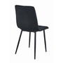 Jídelní židle LIBRA - černá/černé nohy - galerie #3