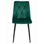 Jídelní židle LIBRA - zelená/černé nohy - galerie #1