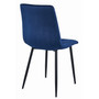 Jídelní židle LIBRA - modrá/černé nohy - galerie #3