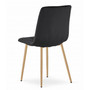 Jídelní židle LIBRA - černá/nohy v barvě dřeva - galerie #3