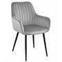 Jídelní židle SOLDEN - šedá/černé nohy