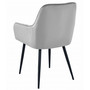 Jídelní židle SOLDEN - šedá/černé nohy - galerie #4