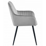 Jídelní židle SOLDEN - šedá/černé nohy - galerie #3