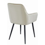Jídelní židle SOLDEN - béžová/černé nohy - galerie #3
