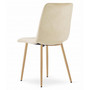 Jídelní židle LAVA - béžová/nohy v barvě dřeva - galerie #3