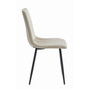Jídelní židle LAVA - béžová/černé nohy - galerie #2