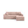 Rozkládací rohová sedací souprava ARTUR Pravá Růžová