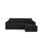 Rozkládací rohová sedací souprava ARTUR Pravá Černá
