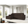Rozkládací rohová sedací souprava ARTUR Levá Hnědá - galerie #1