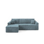 Rozkládací rohová sedací souprava ARTUR Levá Modrá