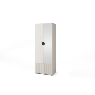 Šatní skříň RAYO 70 cm se zrcadlem a úchytkami