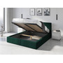 Čalouněná postel HILTON s matrací 140x200 cm Zelená - galerie #1