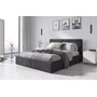 Čalouněná postel HILTON s matrací 180x200 cm Grafit