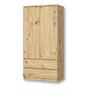 Šatní skříň s dveřmi a zásuvkami - dub artisan